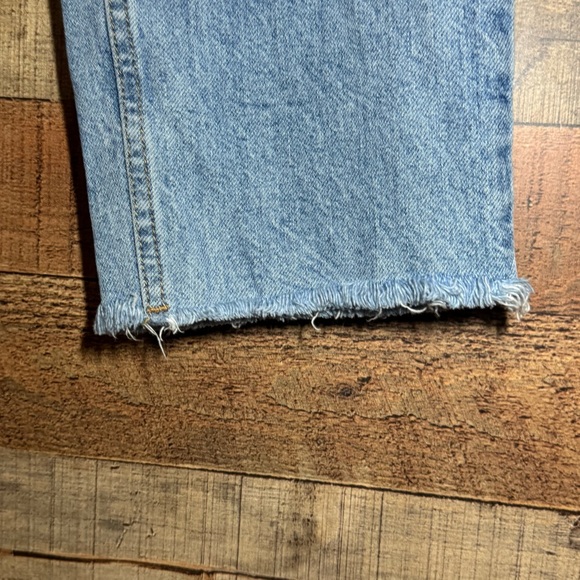 Free People We the Free Crvy Georgine Mom Jeans Sky Blue Size 26 - Picture 6 of 15